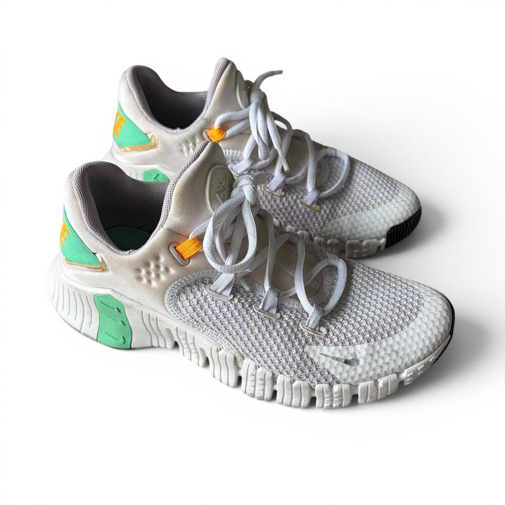 Nike Women’s Free Metcon 4 'White Green Glow' Sneakers Shoes Size 7